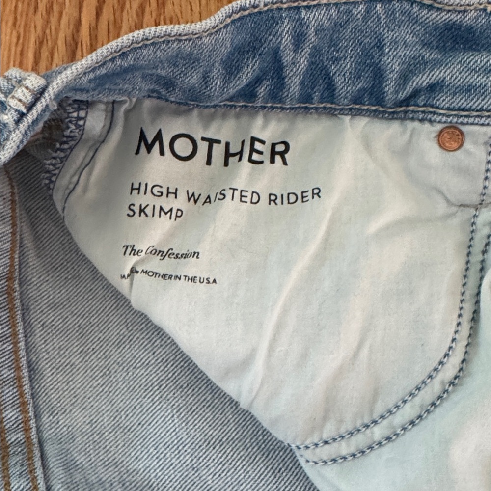 MOTHER High Waisted Rider Skimp - Picture 3 of 5